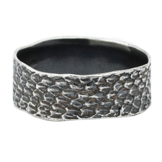 LAUREN WOLF JEWELRY - Silver Double Snakeskin Band