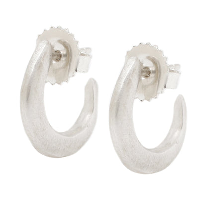 Lauren Wolf Silver Mini Hoops Earrings