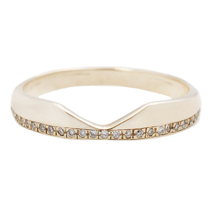 Adeline Gold Corona Eternity Band with Diamonds