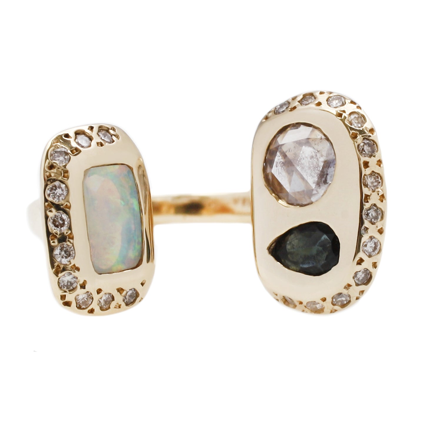 Scosha Three Stone Hug Ring