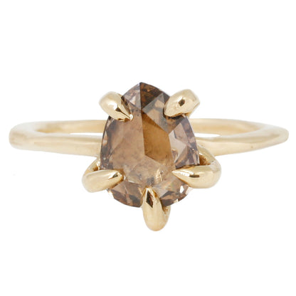 Lauren Wolf Jewelry Contemporary Diamond Claw Ring in Yellow Gold