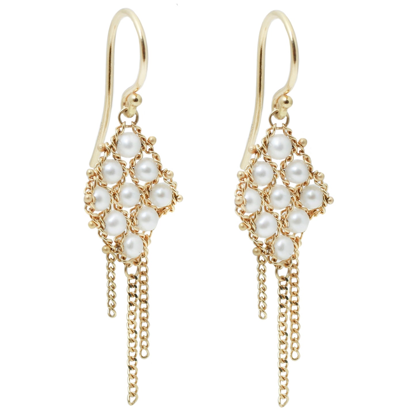 AMALI Pearl Textile Earrings