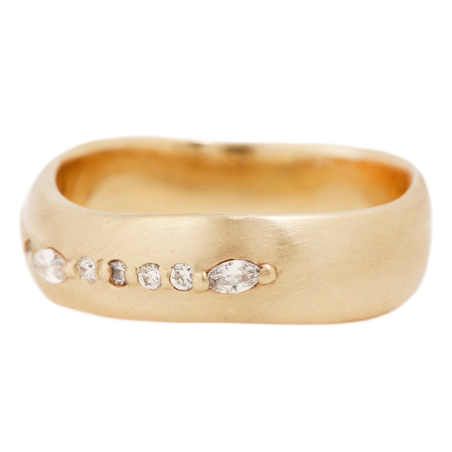 Marquise Wave Diamond Band