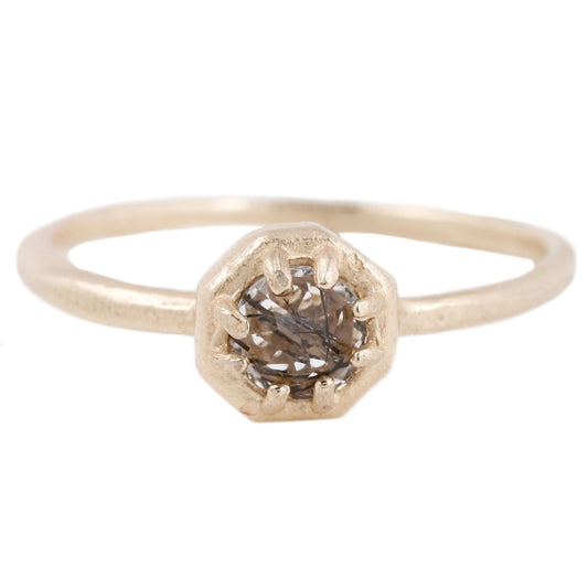 Lauren Wolf Tiny Tourmalinated Quartz Ring