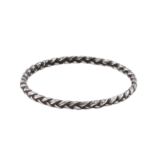 Small Silver Braid Ring