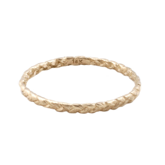 Small Gold Braid Ring