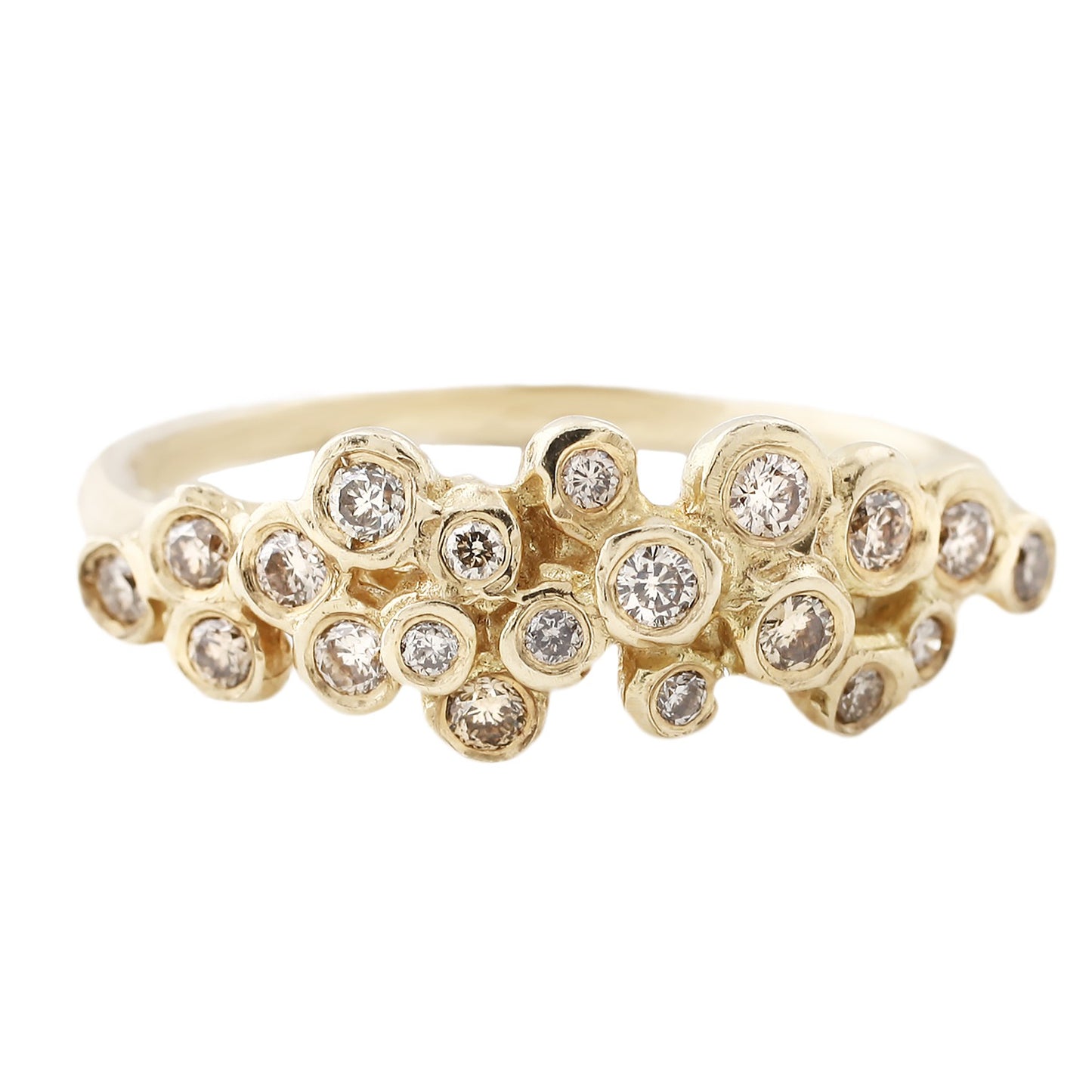 Satomi Kawakita Brown Diamond Cluster Ring