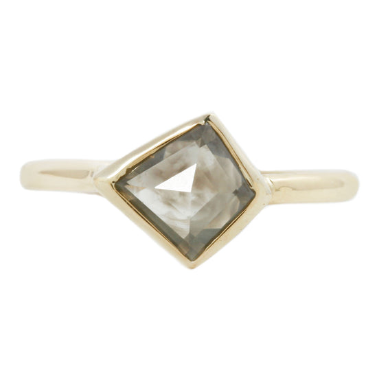 Gray Diamond Kite Ring