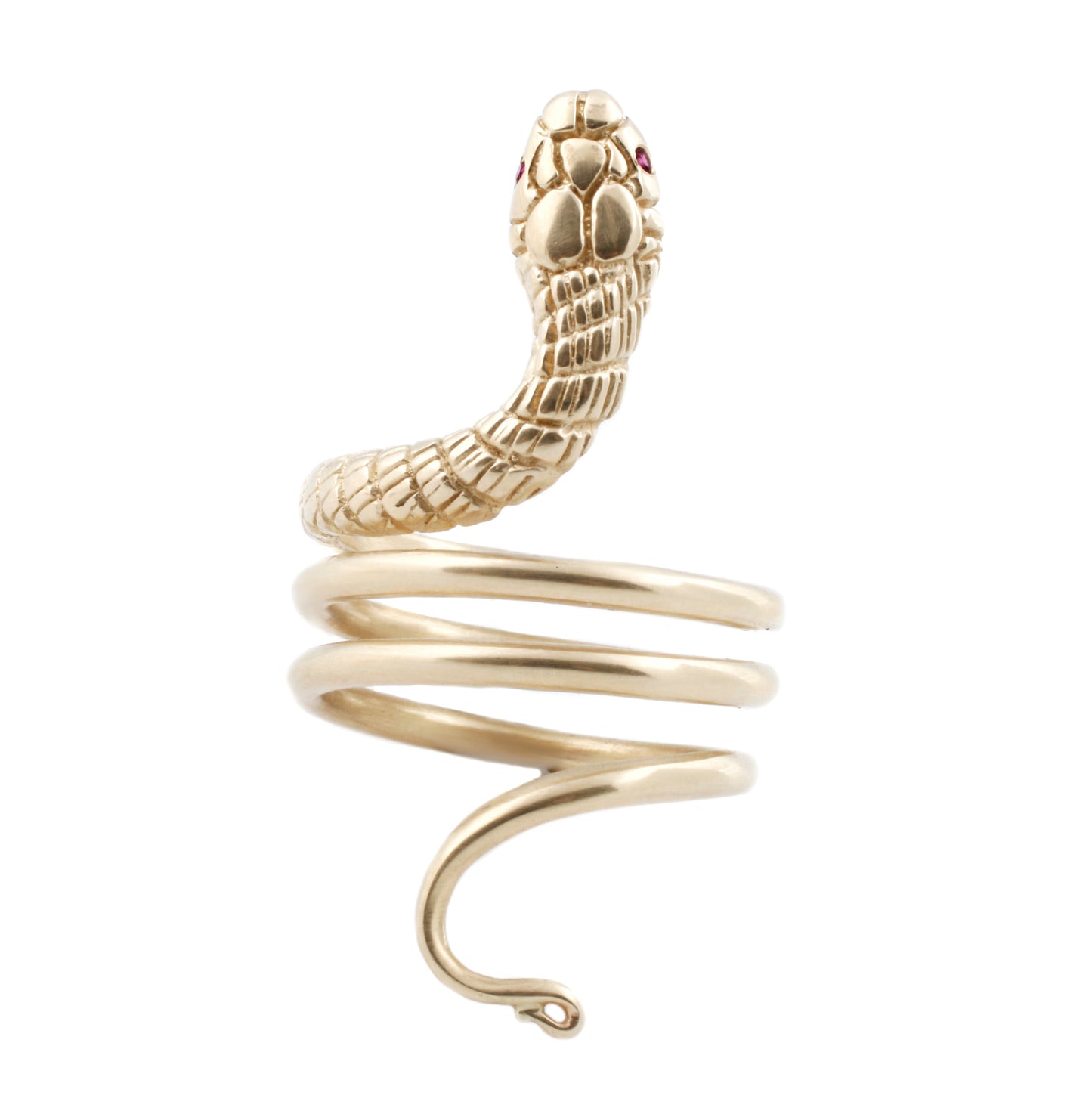 Gold Cleopatra Snake Ring