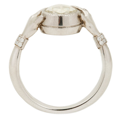 Adorned Diamond Hands Ring