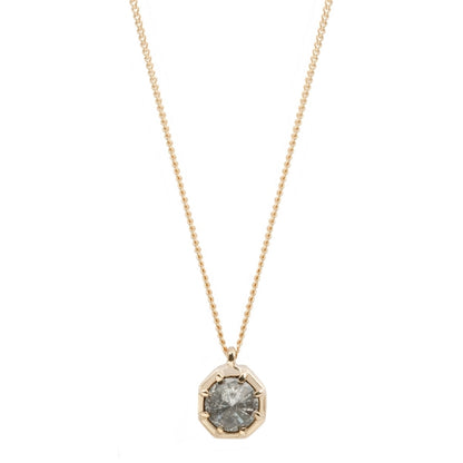 Brilliant Cut Salt + Pepper Necklace