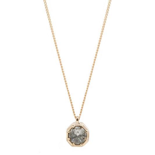 Brilliant Cut Salt + Pepper Necklace