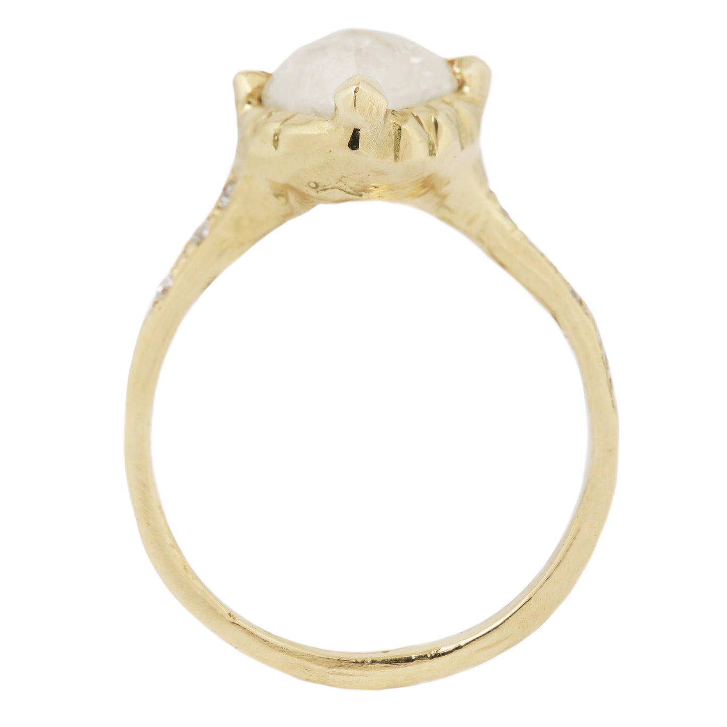Pyramid of Light Rustic Diamond Ring