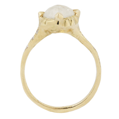 Pyramid of Light Rustic Diamond Ring