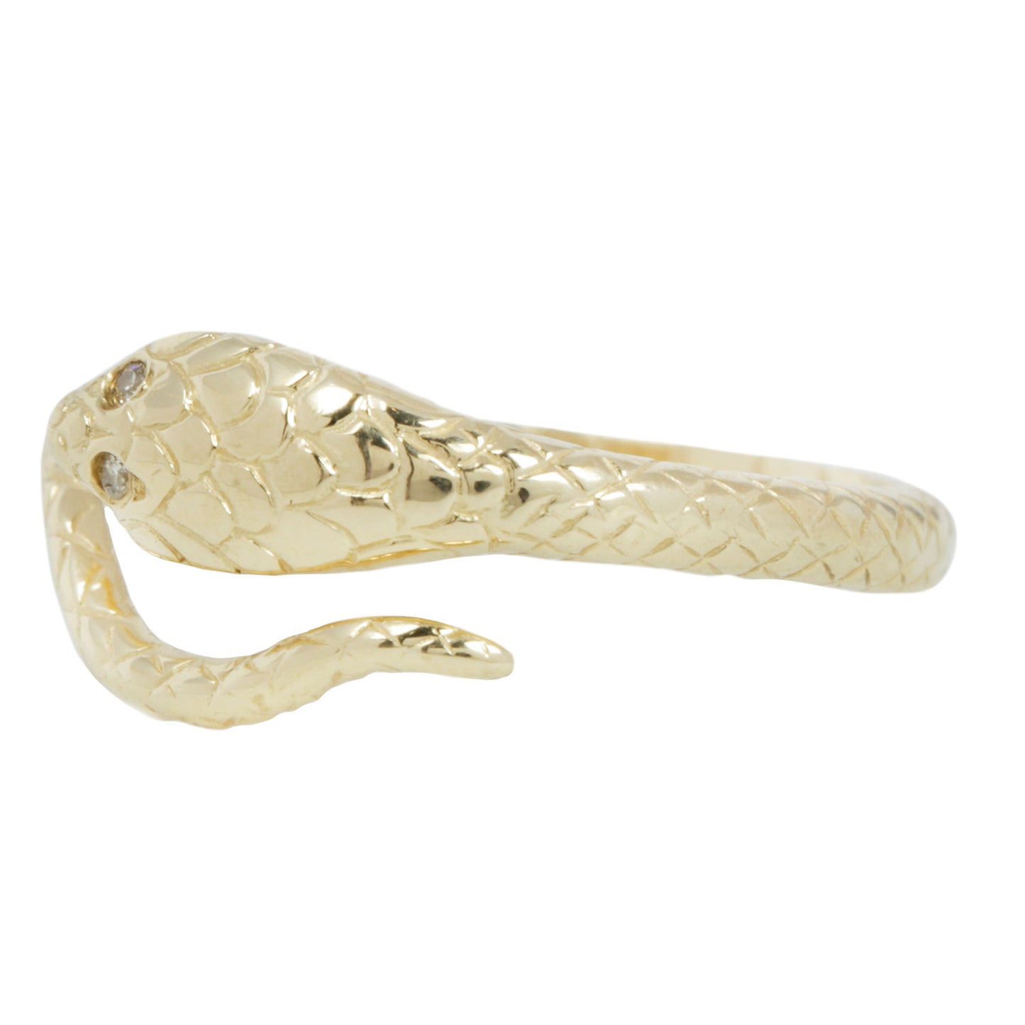 Cobra and Diamonds Ring