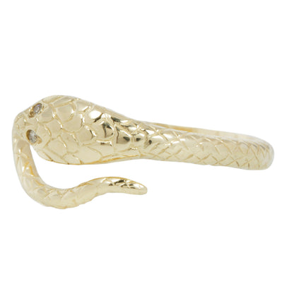 Cobra and Diamonds Ring