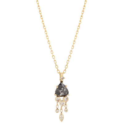 Gray Diamond Jellyfish Necklace