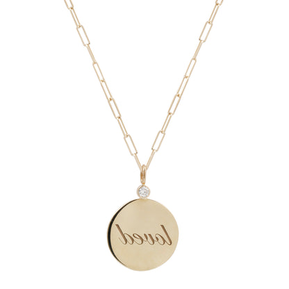 Loved Reflection Medallion Necklace