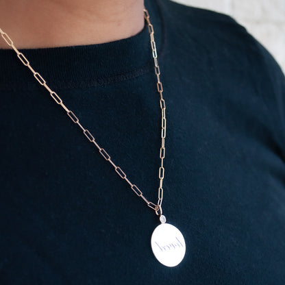 Loved Reflection Medallion Necklace