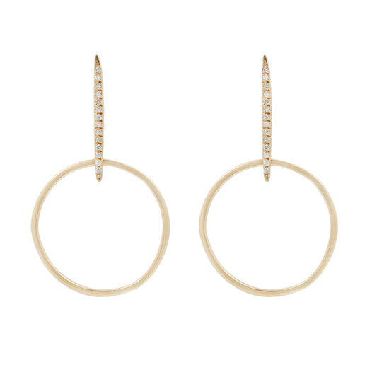 Pavé Stick Hoops