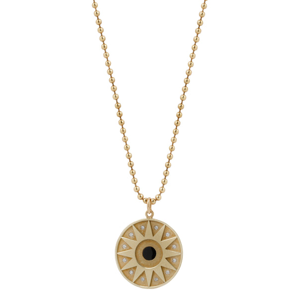 Cosmos Black Onyx and Diamond Necklace 2 