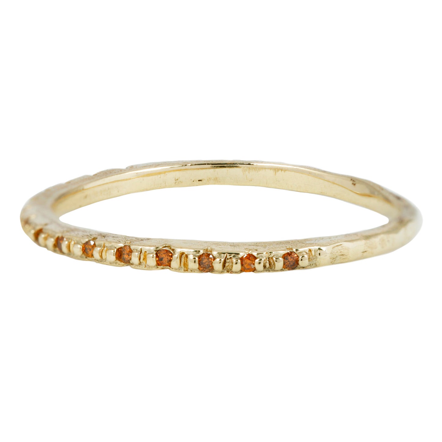 LXI Cognac Diamond Half Eternity Band