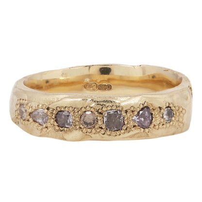 LI Mixed Shape Pink Diamond Scatter Ring