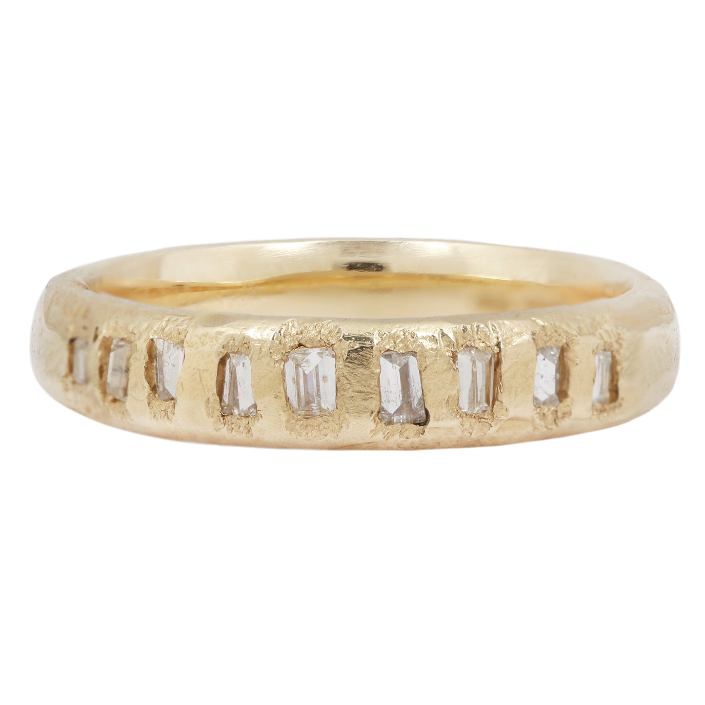 LX Icy White Baguette Diamond Scatter Band