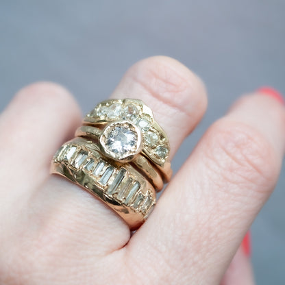 X Old Cut Diamond Ring