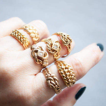 Serpentine Knot Ring