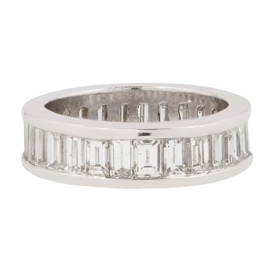 Platinum Baguette Eternity Band