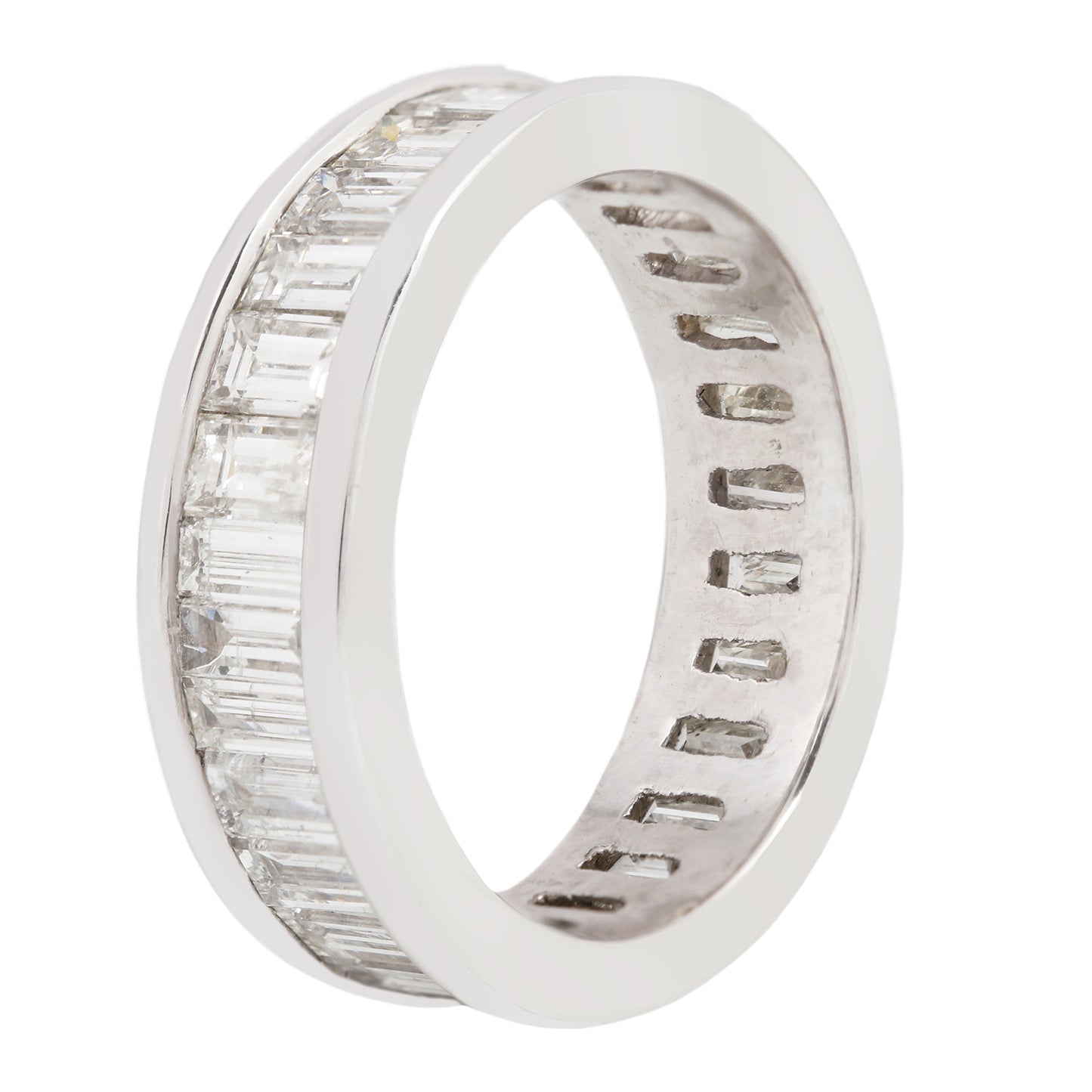 Platinum Baguette Eternity Band