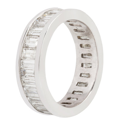 Platinum Baguette Eternity Band