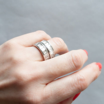 Platinum Baguette Eternity Band