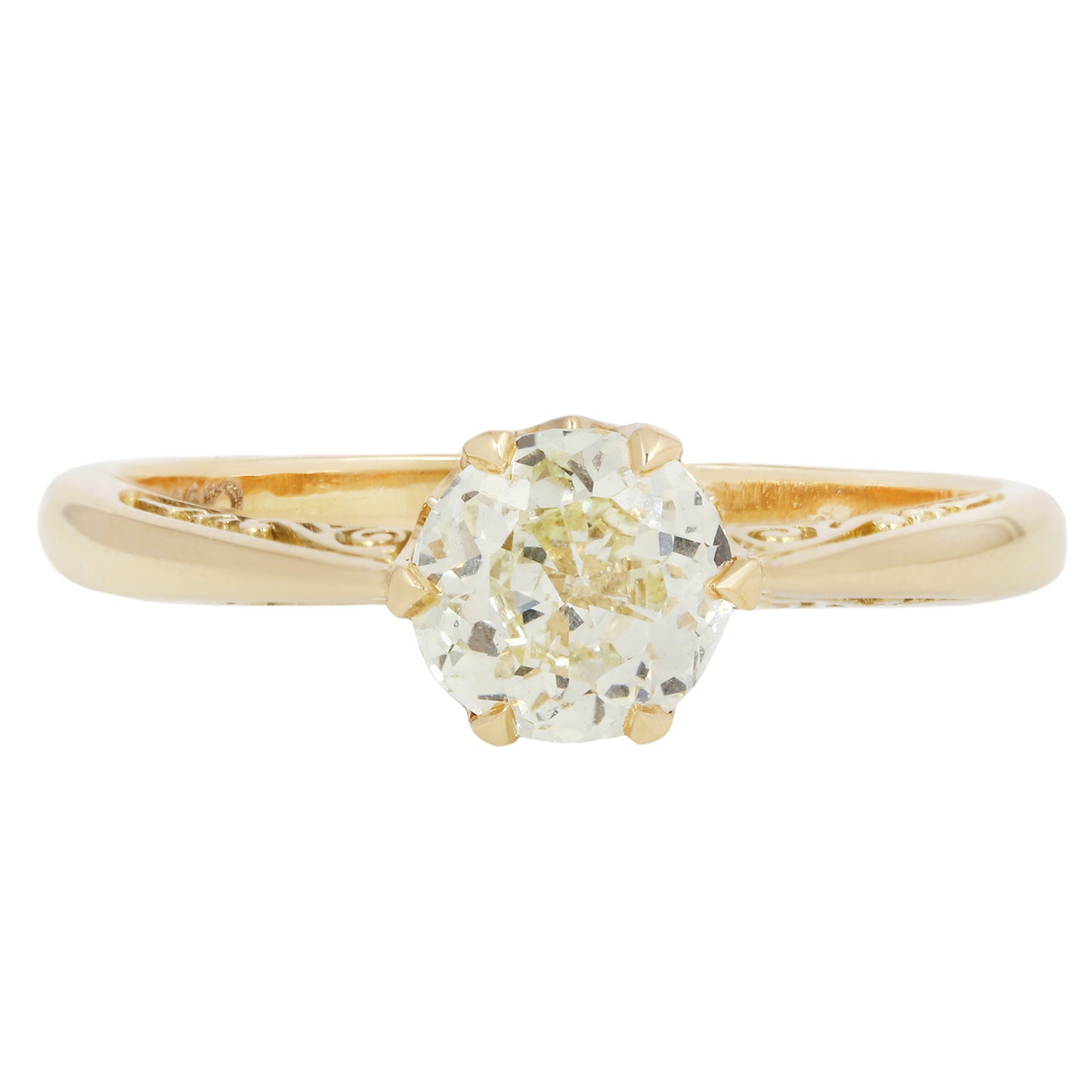 Golden Crown Jubilee Diamond Solitaire