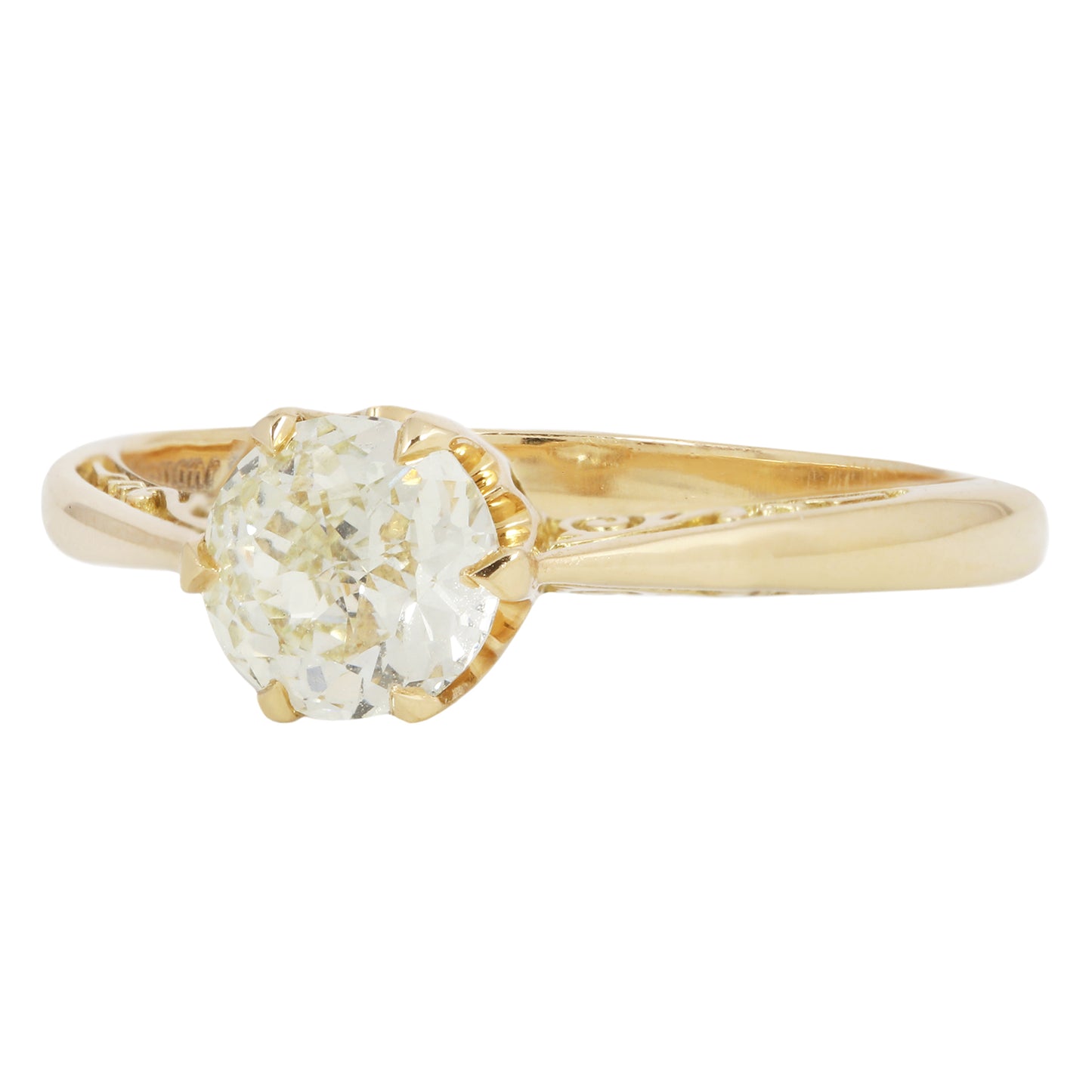 Golden Crown Jubilee Diamond Solitaire