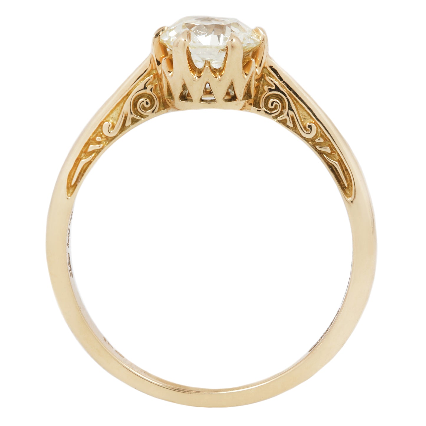 Golden Crown Jubilee Diamond Solitaire