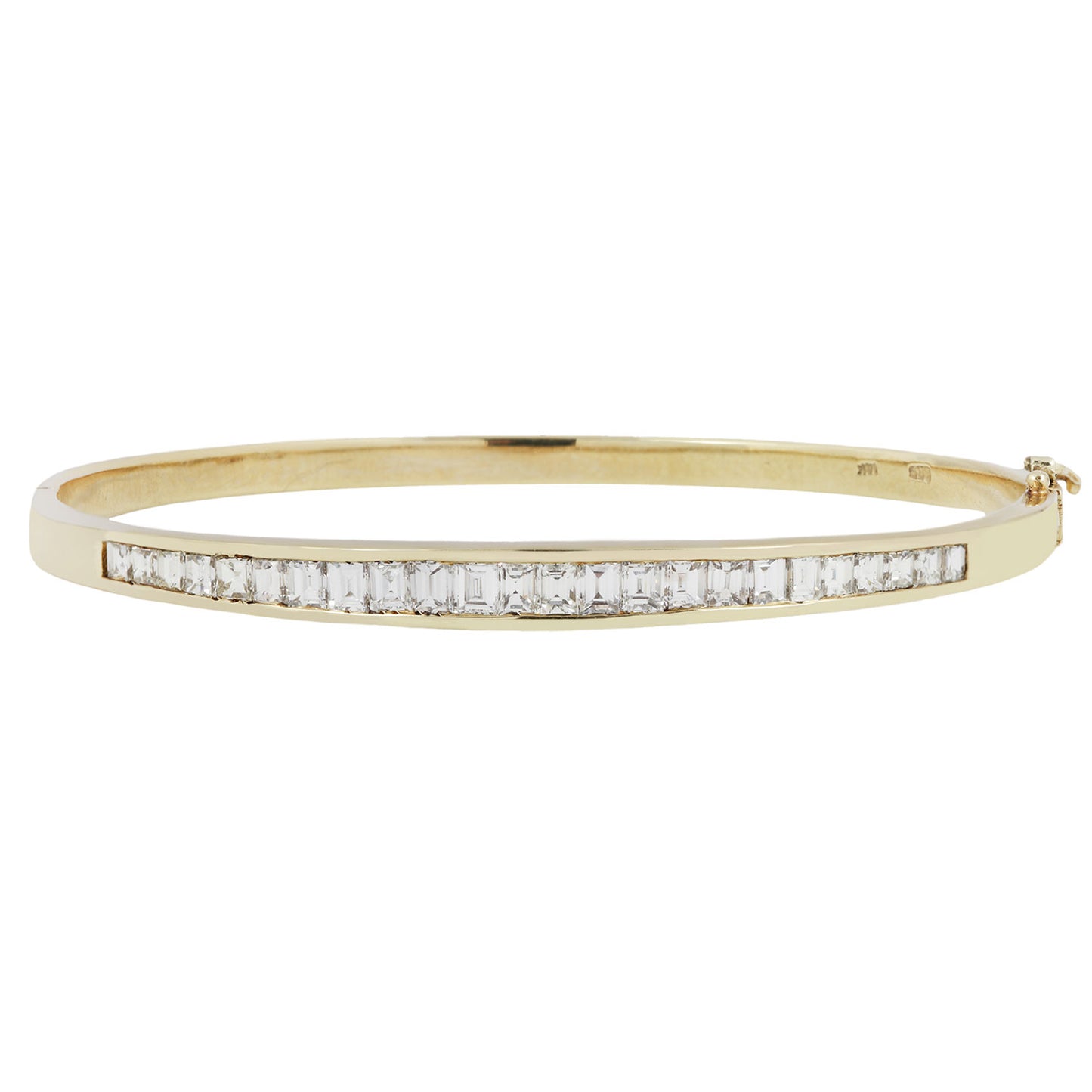 Vintage Diamond Channel Bangle