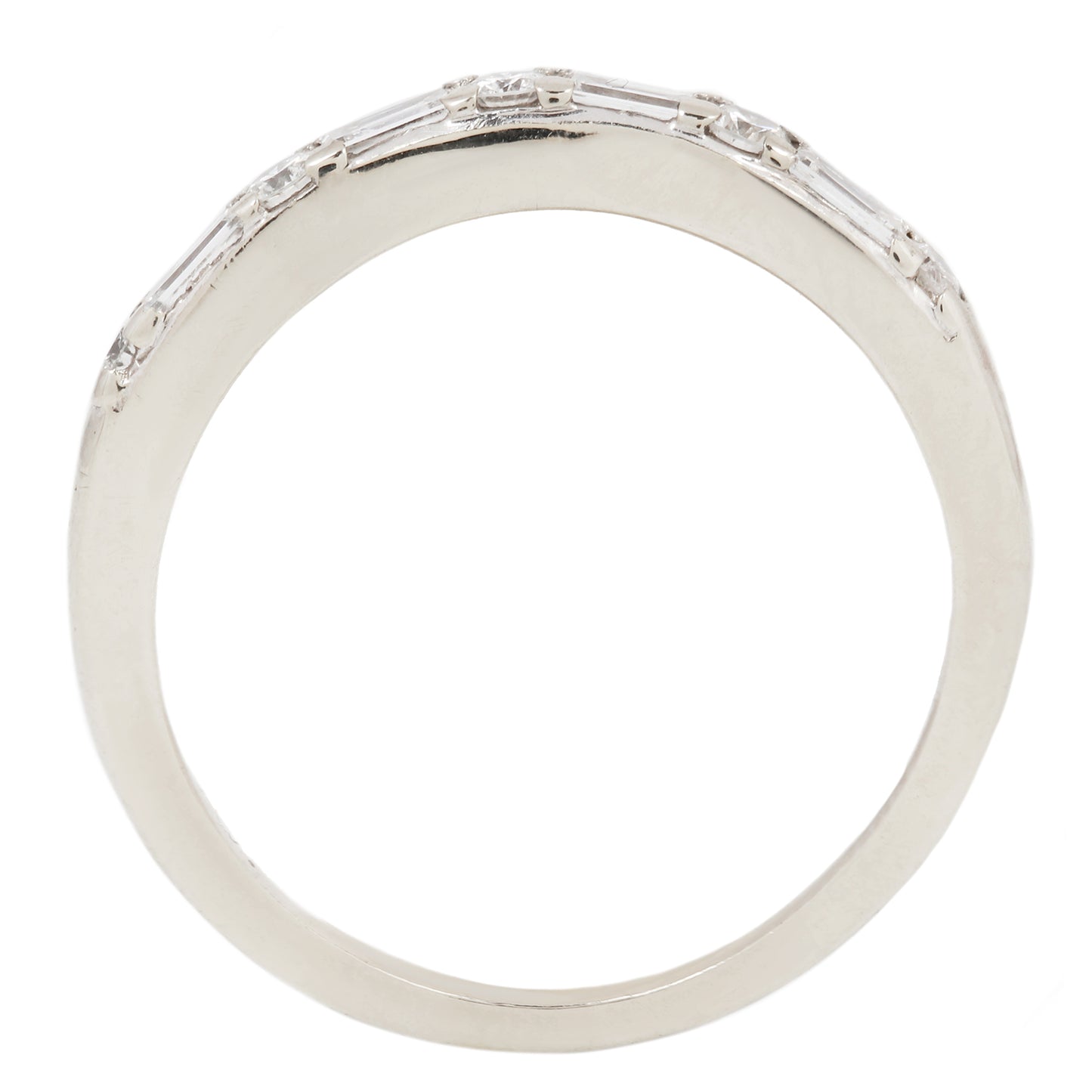 Baguette Diamond Nesting Band