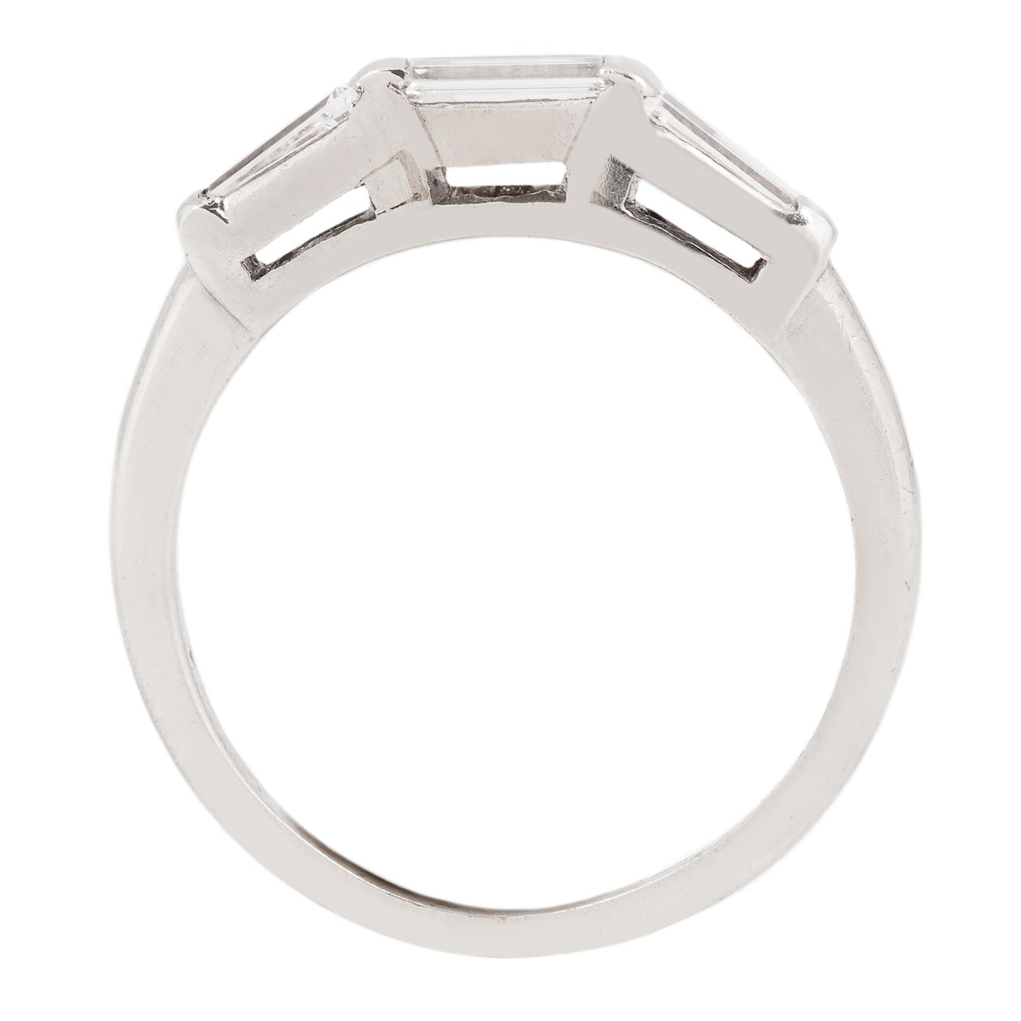 Modern Three Baguette Ring