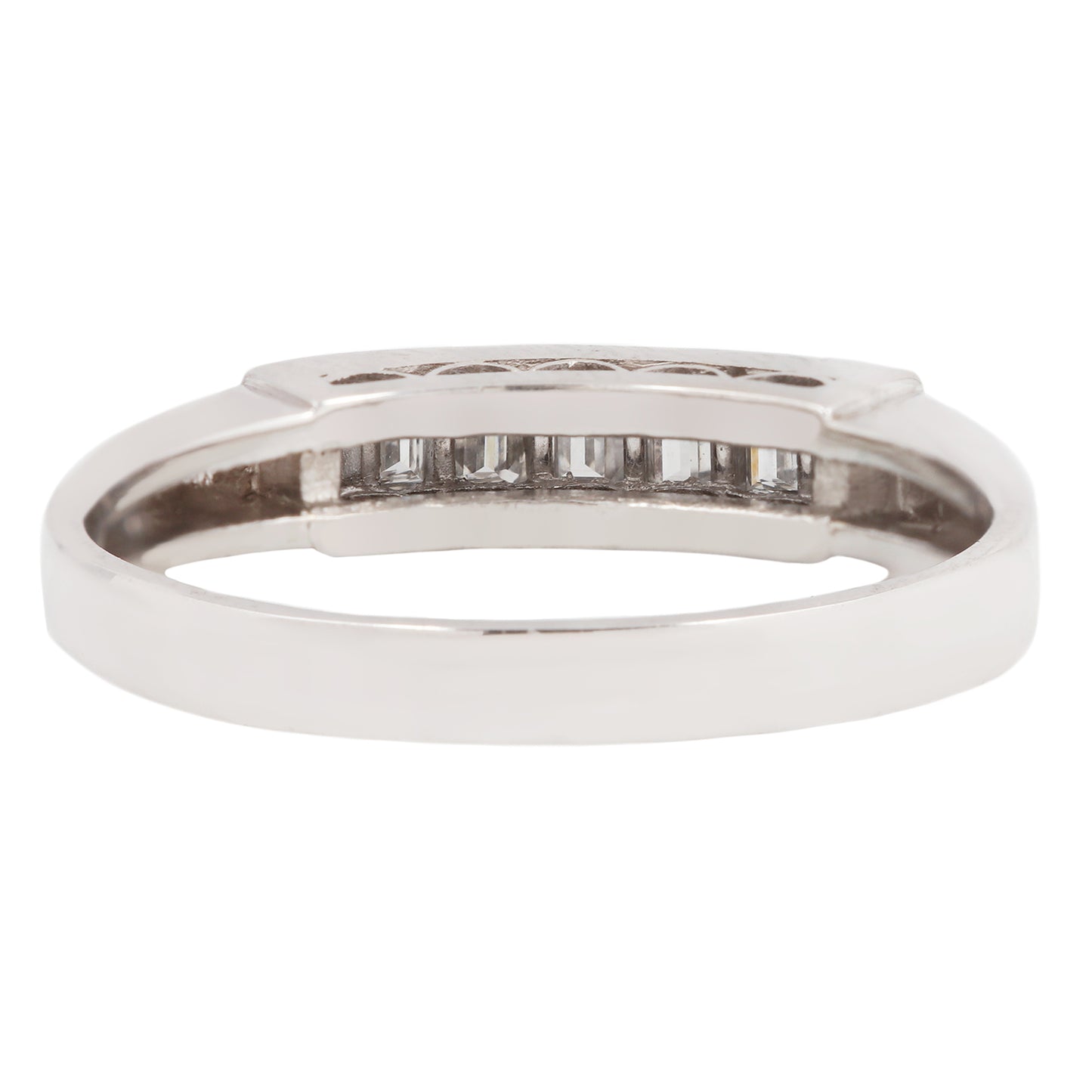 Platinum Seven Diamond Bar Ring