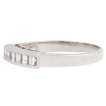 Platinum Seven Diamond Bar Ring
