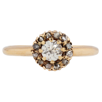 Antique Flora Cluster Ring