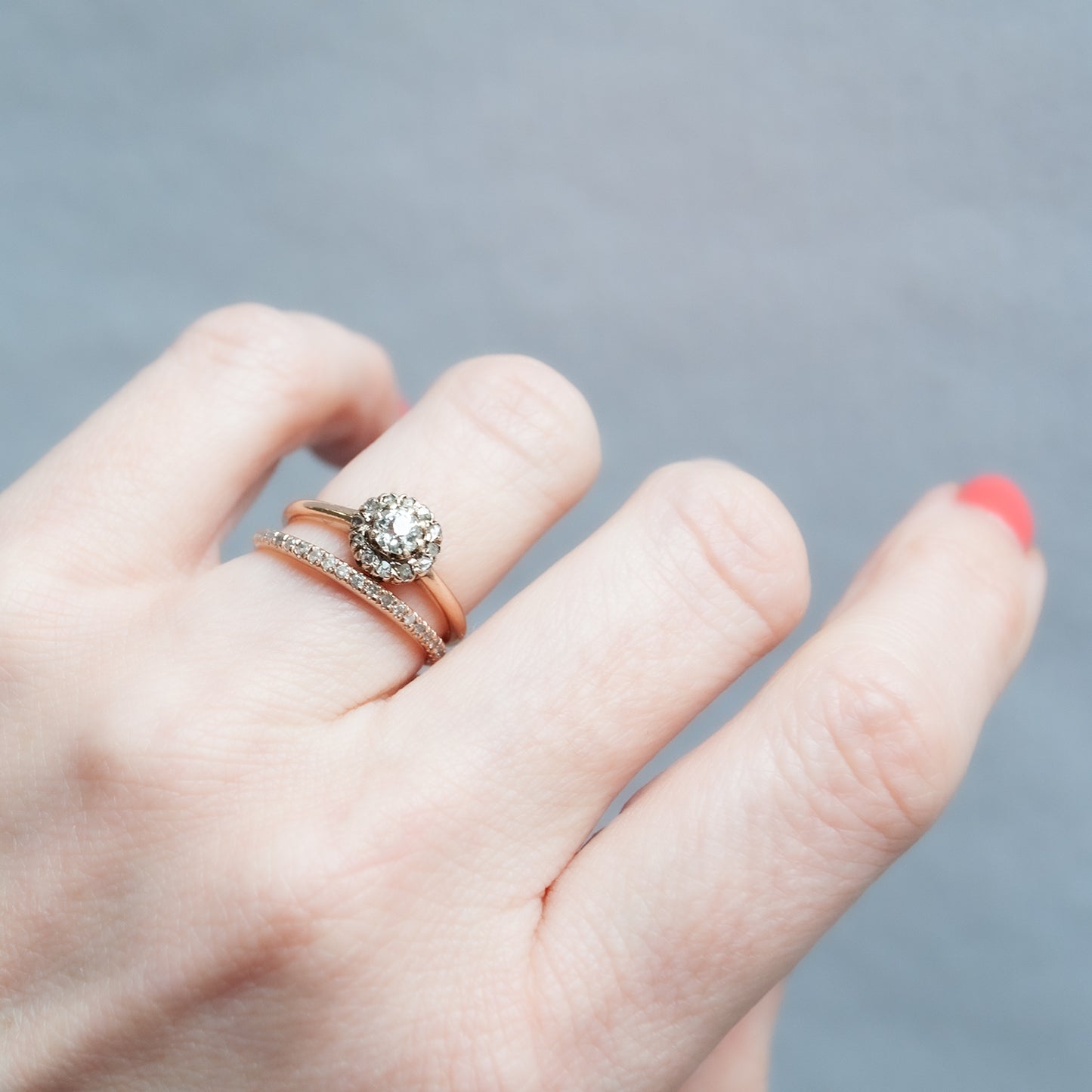 Antique Flora Cluster Ring