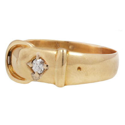 Derby Diamond Buckle Ring