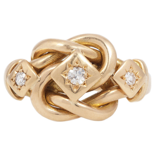 Triple Crown Knot Ring