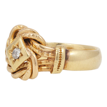 Emmaline Diamond Knot Ring
