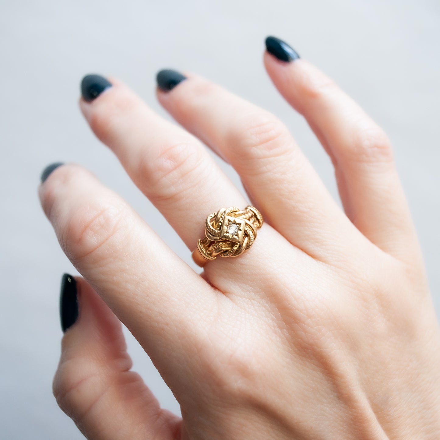 Emmaline Diamond Knot Ring