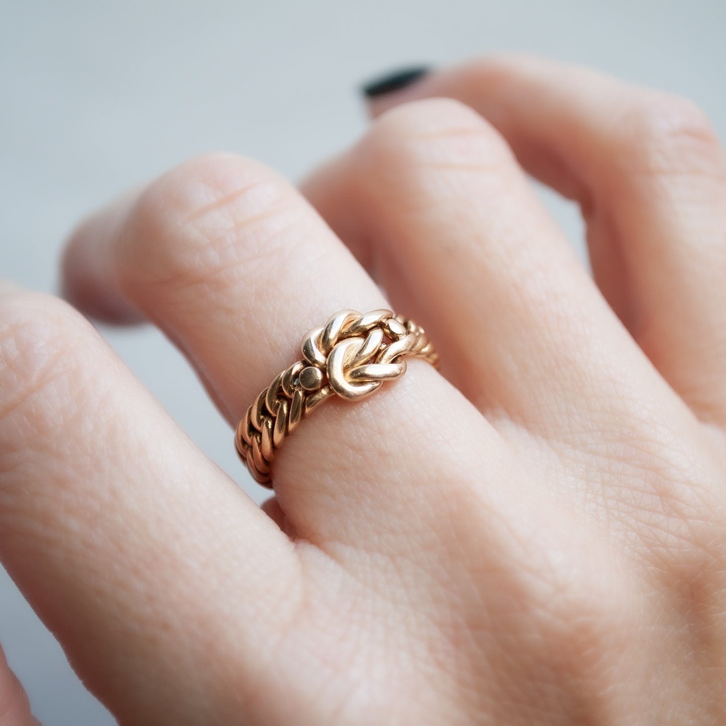 Serpentine Knot Ring