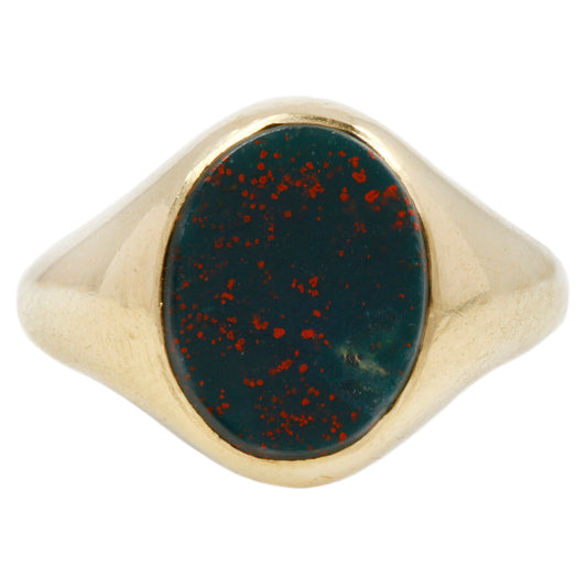 Oval Bloodstone Signet